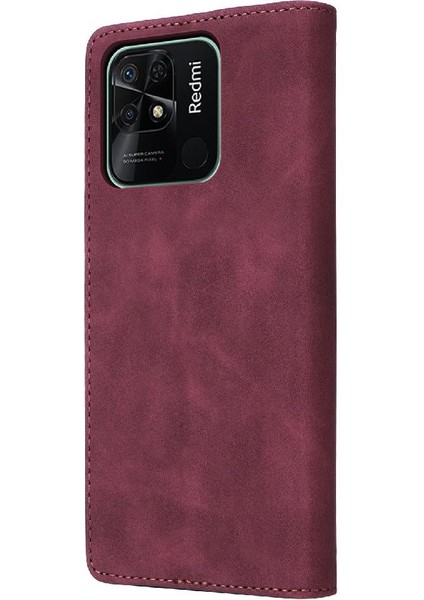 Mellow Shop Xiaomi Redmi 10C Için Flip Case Basit Iş Darbeye Cüzdan Deri (Yurt Dışından)