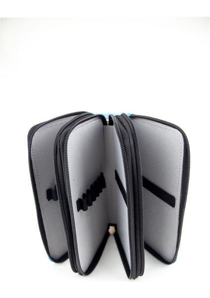 Kalem Kutusu Astronaut Kawaii Desen Orginazer Üç Bölmeli Vegan Deri (Kalemlik) indirimleri