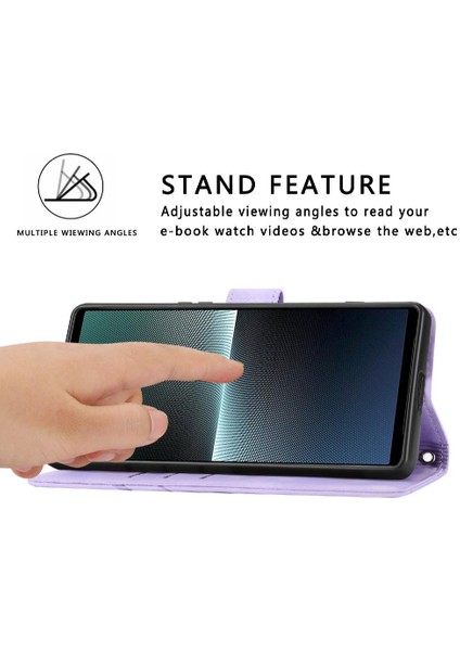 Sony Xperia 5 V Için Kickstand Durumda Anti Scratch Kredi Kartı Tutucu Pu (Yurt Dışından)