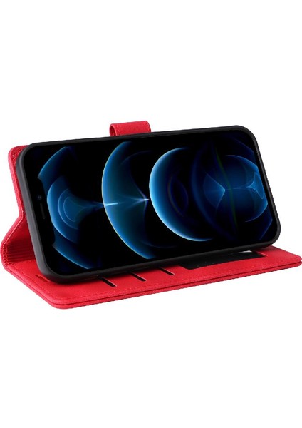 Iphone 12 Için Flip Case Pro Max Darbeye Cüzdan Deri Kılıf Basit (Yurt Dışından)