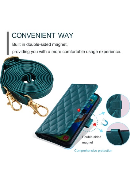 Xiaomi 11T/11T Pro 5g Kılıf Için Cüzdan Kapaklı Çapraz Askılı Boyun Askısı Tasarımı (Yurt Dışından) modelleri