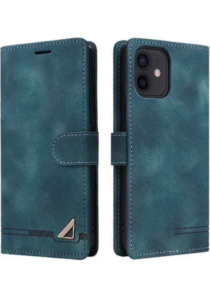 Iphone 12 Için Flip Case Mini Cüzdan Darbeye Kapak Kapak Basit Iş (Yurt Dışından)