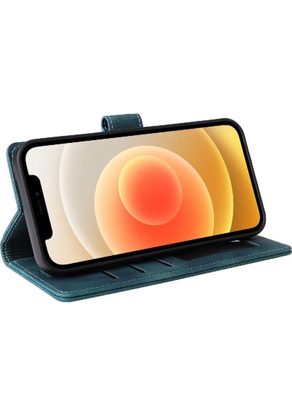Iphone 12 Için Flip Case Mini Cüzdan Darbeye Kapak Kapak Basit Iş (Yurt Dışından)