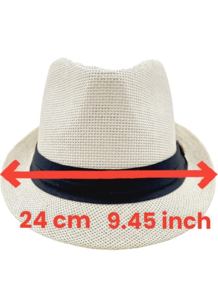Unisex Yazlık Hasır Jackson Fötr Şapka