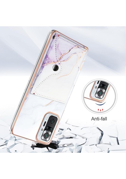 Xiaomi Redmi Not 10 Pro/pro Max Kart Yuvaları Mermer Ince Cüzdan (Yurt Dışından)
