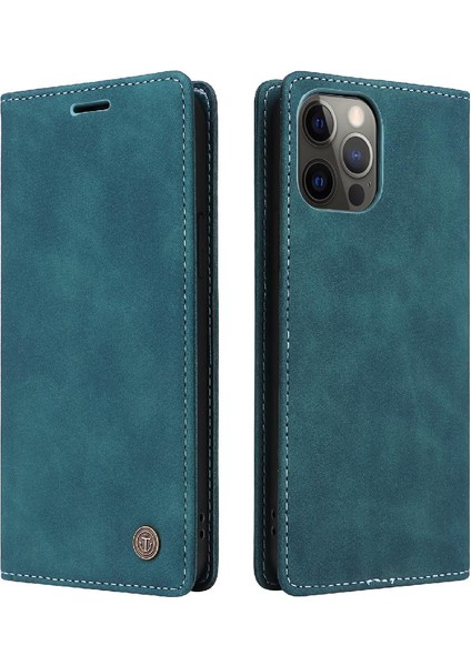 Iphone 13 Için Kılıf Pro Max Deri Kılıf Darbeye Basit Iş Çevirme (Yurt Dışından)
