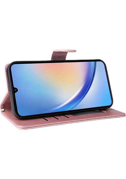 Samsung Galaxy A34 5g Için Flip Case Deri Kılıf Darbeye Kapak Çevirin (Yurt Dışından) modelleri