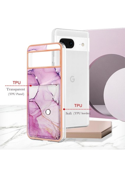 Google Piksel 8 Kart Yuvaları Için Kılıf Mermer Yumuşak Tpu Tampon Ince Cüzdan (Yurt Dışından) fiyatları