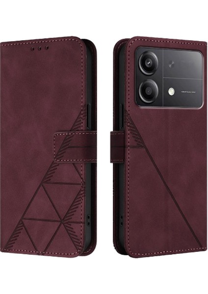 Xiaomi Poco X6 Neo 5g Için Kılıf Cüzdan Kapak Çevirin Folio Kitap Koruyucu Pu (Yurt Dışından)