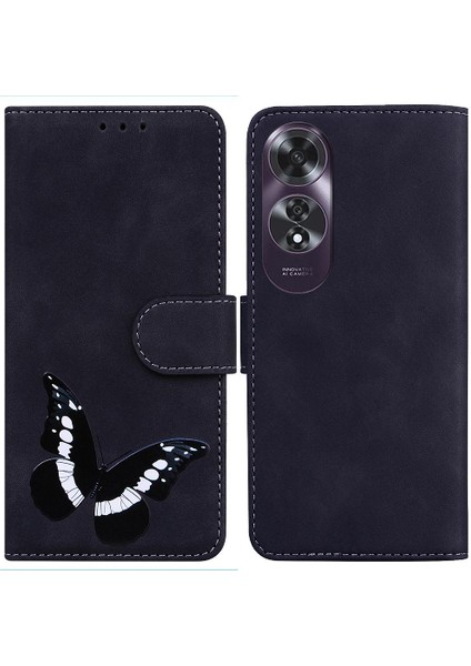 Oppo A60 4g Flip Folio Kapak Için Kılıf Renk Baskılı Kart Yuvaları Cüzdan (Yurt Dışından)