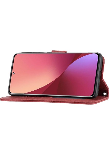 Xiaomi 12/12X/12S Cüzdan Kılıf Manyetik Kapatma Kickstand Pu Için Flip Case (Yurt Dışından)