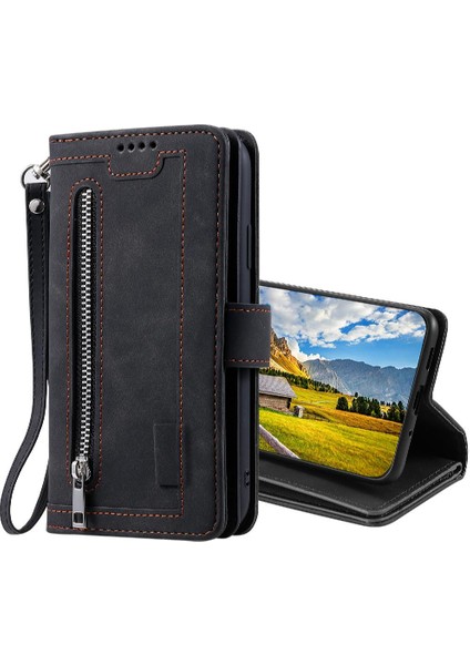 Xiaomi 13 Lite Için Flip Case Cüzdan 9 Kart Yuvaları Kickstand Pu Deri (Yurt Dışından)