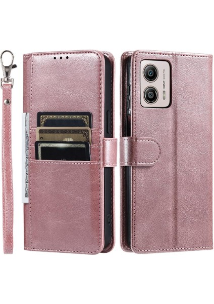 Motorola Moto G54 5g Kickstand Pu Deri 6 Kart Yuvaları Için Flip Case (Yurt Dışından)