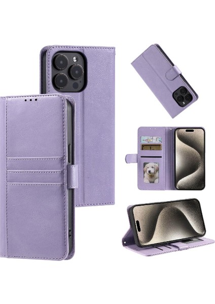Iphone 12 Için Flip Case Pro Max Cüzdan Pu Deri 6 Kart Yuvaları Kickstand (Yurt Dışından)