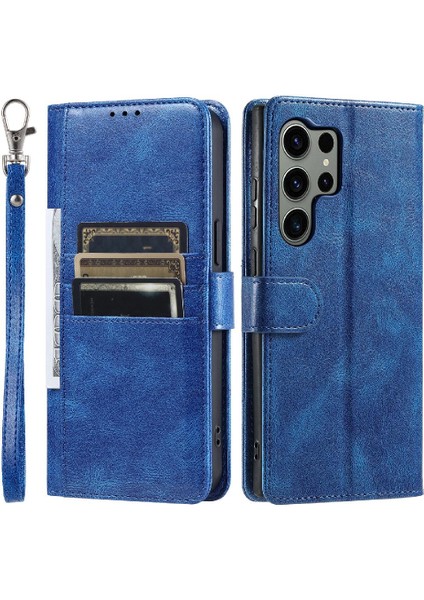 Samsung Galaxy S24 Için Flip Case Ultra Kickstand 6 Kart Yuvaları Cüzdan Pu (Yurt Dışından)