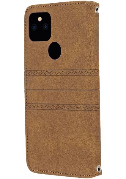 Google Piksel 5 Xl Için Flip Case Manyetik Kapatma Darbeye Koruyucu Pu (Yurt Dışından)