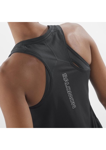 Sense Aero Singlet Kadın Siyah Koşu Tişört