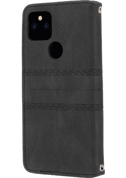 Google Piksel 5 Xl Için Flip Case Manyetik Kapatma Darbeye Koruyucu Pu (Yurt Dışından)
