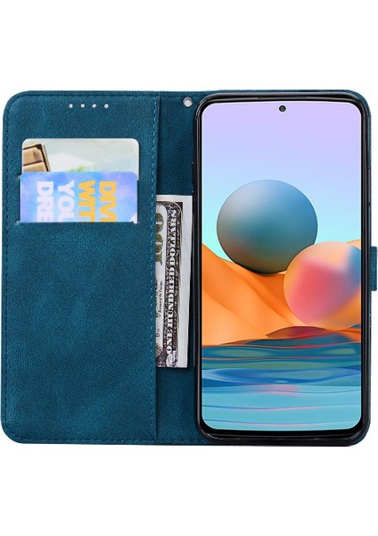 Xiaomi Redmi Not 10 Pro Deri Cüzdan Kickstand Koruyucu Kılıf (Yurt Dışından)