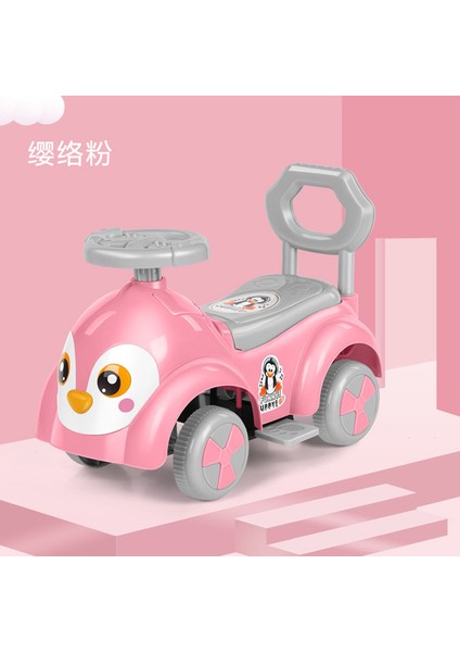 Dropshipping Çocuk Büküm Araba Süt Tozu Hafif Müzik Dört Tekerlekli Dengeleme Scooterı 1-4 Yaş (Yurt Dışından)