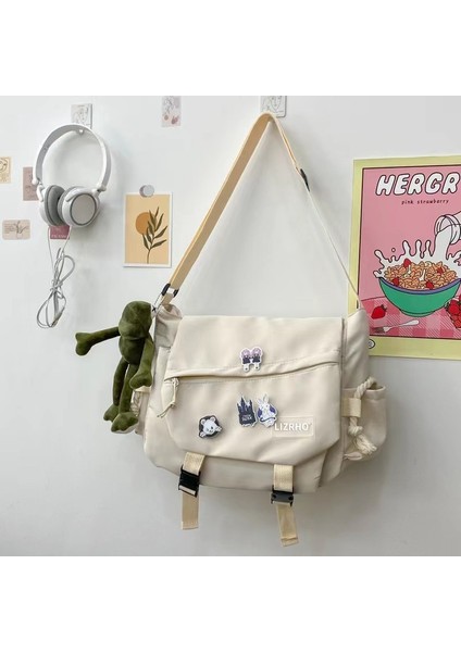 Büyük Kapasiteli Omuz Çantası Öğrenci Naylon Crossbody Çantası (Yurt Dışından)