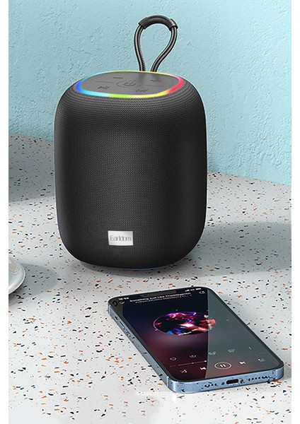 A27 Rgb Işıklı Süper Baslı Bluetooth Kablosuz Hoparlör - Siyah 377077