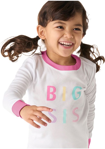 Big Sis Organik Pamuk Kız Çocuk Pijama Takımı