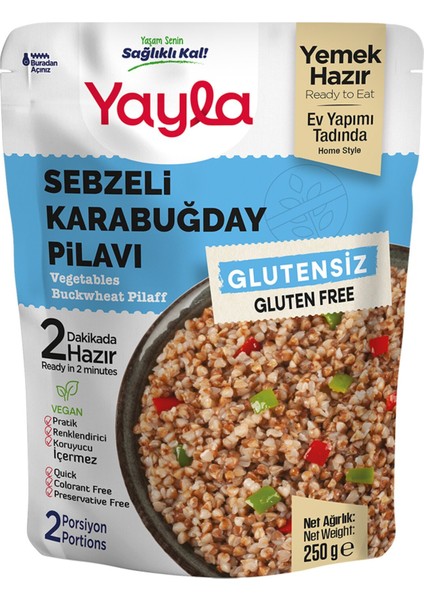 Glutensiz Sebzeli Karabuğday Pilavı 250 G