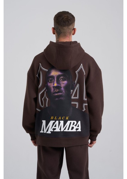 Erkek Oversize Kahverengi Sweatshirt