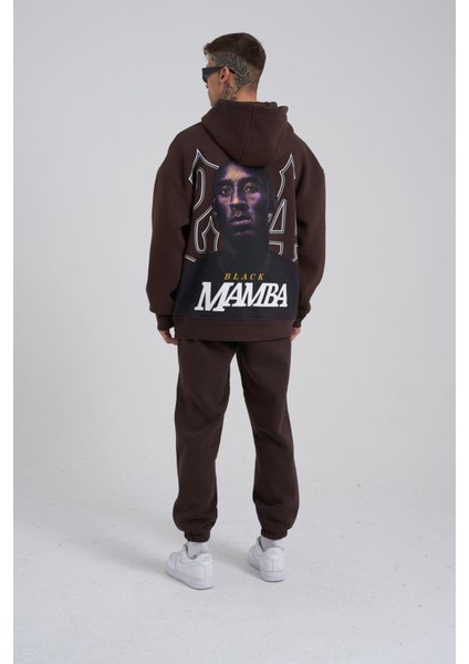 Erkek Oversize Kahverengi Sweatshirt
