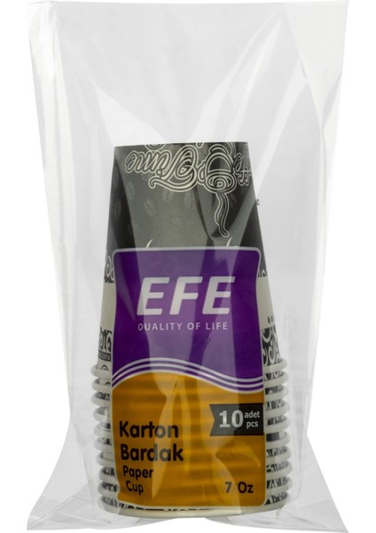 Efe Quality Of Life Karton Bardak 10'lu Paket 8 Oz Karton Bardak Paper Cup 8 Oz