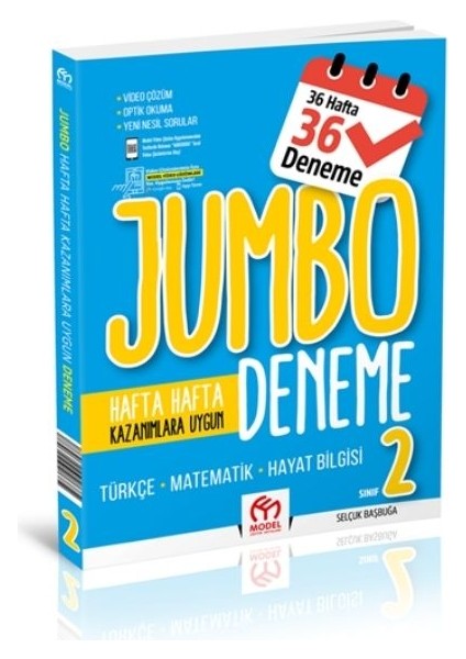 Model Eğitim Yayıncılık 2. Sınıf Jumbo Deneme - Problemmatik - Zihinden Problemler 3 Kitap