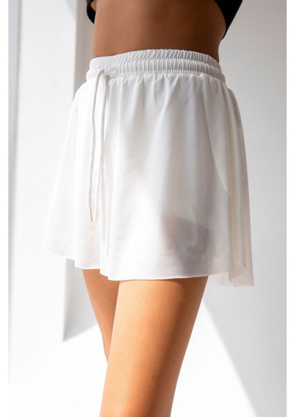 Bol Kesim Taytlı Spor Şort