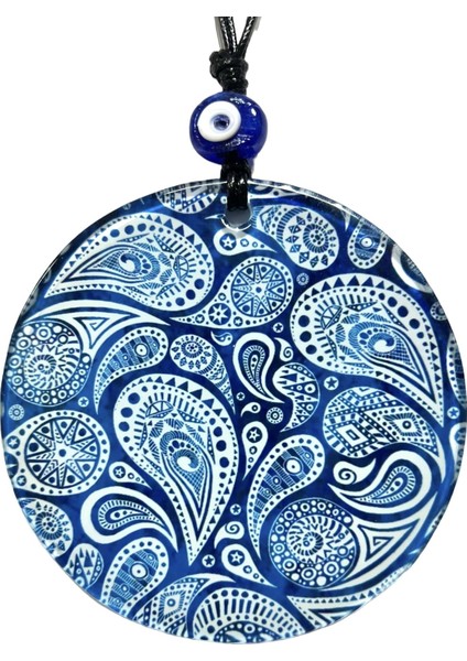 16 cm Damla Desenli Cam Duvar Süsü A270099