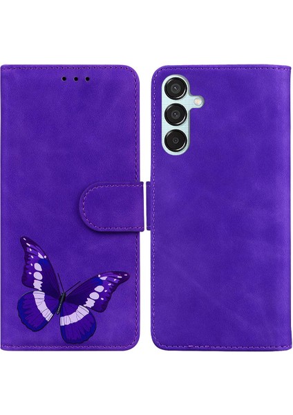 Samsung Galaxy M15/F15 5g Cüzdan Kelebek Renk Baskılı Kart (Yurt Dışından)