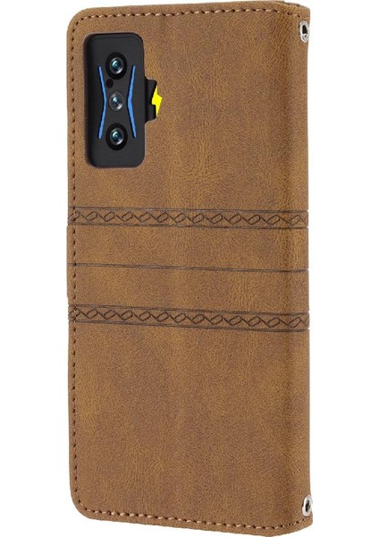 Xiaomi Poco F4 Gt Darbeye Koruyucu Cüzdan Kılıf Pu Için Flip Case (Yurt Dışından)
