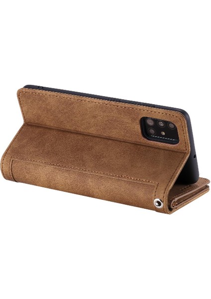 Xiaomi Redmi Not 10 Pro Max Için Flip Case 9 Kart Yuvaları Cüzdan Pu Deri (Yurt Dışından)