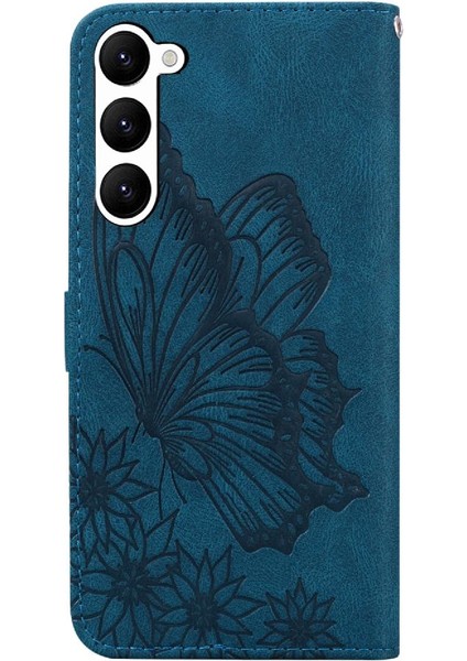 Samsung Galaxy S22 Artı Elmas ile Büyük Kelebek Flip Case (Yurt Dışından)