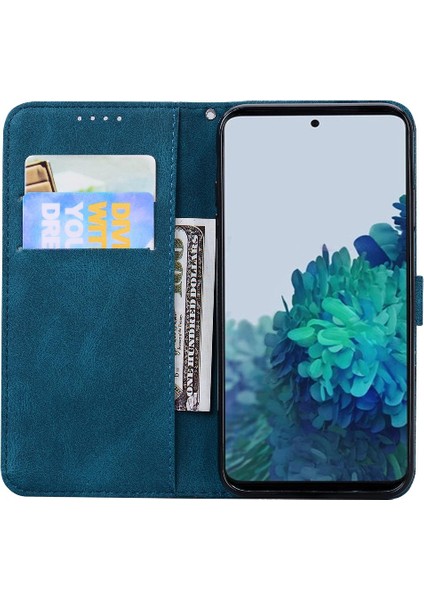 Samsung Galaxy S22 Artı Elmas ile Büyük Kelebek Flip Case (Yurt Dışından)