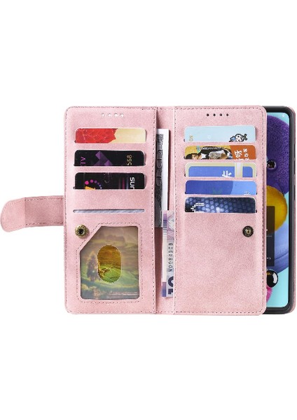Xiaomi Redmi Not 10 Pro Max Için Flip Case 9 Kart Yuvaları Cüzdan Pu Deri (Yurt Dışından)