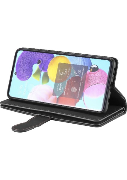 Samsung Galaxy A71 4g 9 Kart Yuvaları Pu Deri Kordon Için Flip Case (Yurt Dışından)