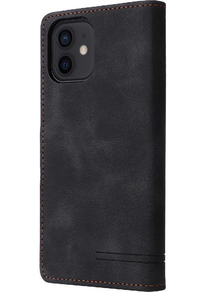 Iphone 11 Için Flip Case Cüzdan Darbeye Basit Iş Deri Kılıf (Yurt Dışından)