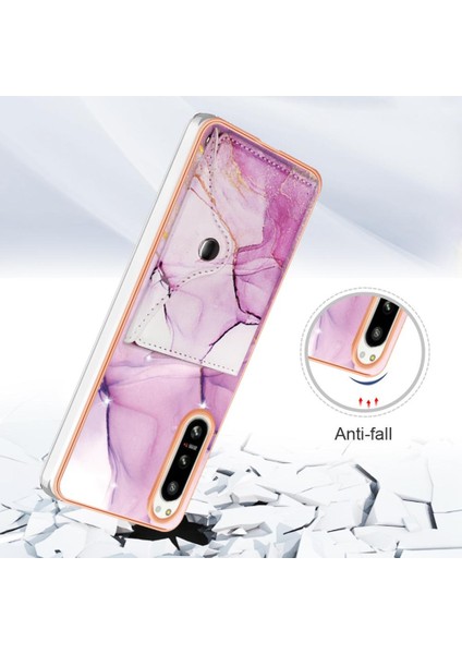 Sony Xperia 5 Iv Kart Yuvaları Için Kılıf Ince Cüzdan Yumuşak Tpu Tampon Mermer (Yurt Dışından) fiyatları