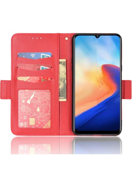 Blackview A80/A80S Manyetik Kart Yuvaları Tutucu Pu Deri Cüzdan Için Kılıf (Yurt Dışından)