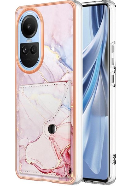 Oppo Oppo 10 5g Ince Cüzdan Mermer Yumuşak Tpu Tampon Kart Yuvaları Için Kılıf (Yurt Dışından)