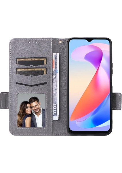 Onur Için Kılıf X6A 4g Pu Deri Kart Yuvaları Tutucu Yan Toka Manyetik (Yurt Dışından)