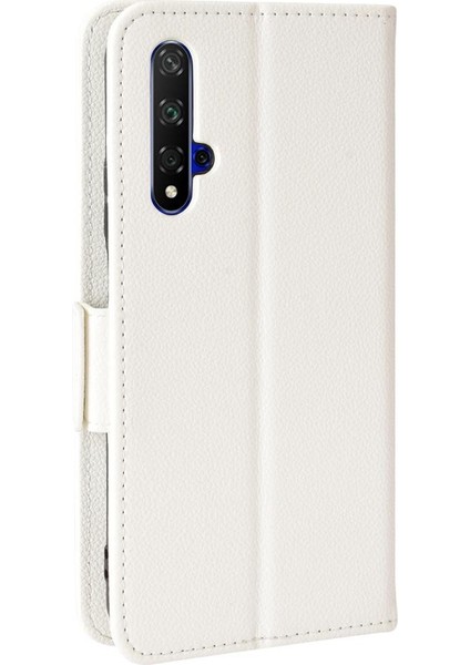 Huawei Nova 5t Manyetik Kart Yuvaları Için Kılıf Tutucu Yan Toka Cüzdan Pu (Yurt Dışından)