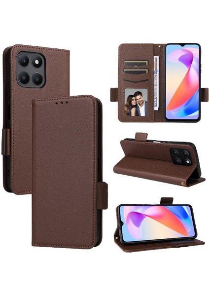 Onur Için Kılıf X6A 4g Pu Deri Kart Yuvaları Tutucu Yan Toka Manyetik (Yurt Dışından)