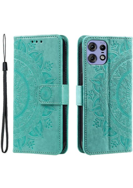 Motorola Moto Kenar 50 Pro Için Flip Case Cüzdan Kılıf Pu Deri Kickstand (Yurt Dışından)