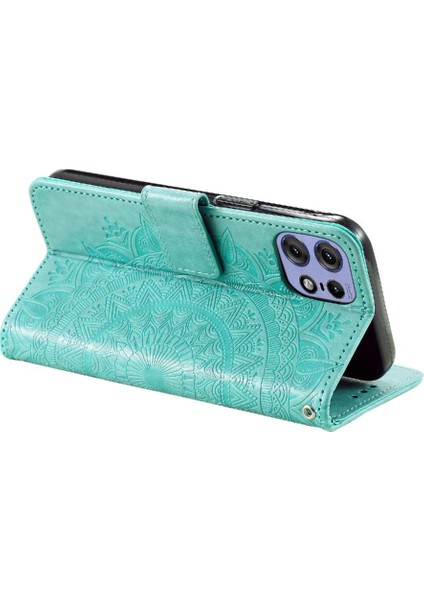 Motorola Moto Kenar 50 Pro Için Flip Case Cüzdan Kılıf Pu Deri Kickstand (Yurt Dışından)